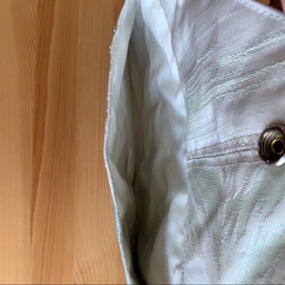 Vintage Silk Obi Forest Clutch Bag in Green - Picture 4 of 9